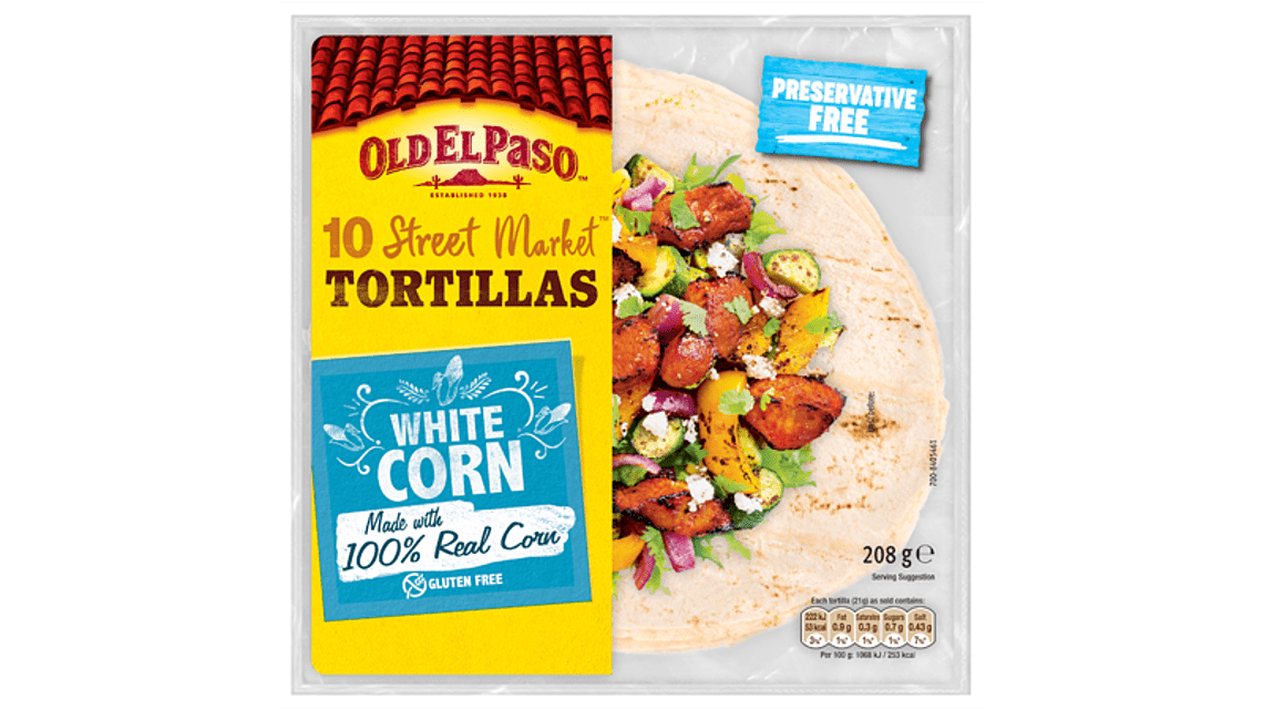 gluten free white corn ten street market tortillas